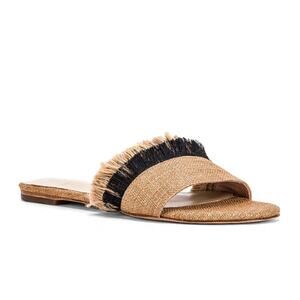 House of Harlow 1960 x REVOLVE Miller Slide in Natural – EUC Size 8